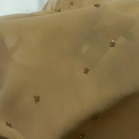 VINTAGE Max Studio Beaded Silk Sleeveless Blouse - Picture 2 of 8